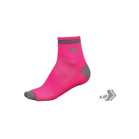 Chaussettes Luminite femme rose Endura (lot de 2) Chaussettes Luminite femme rose Endura (lot de 2)